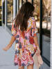 LA Angels Kleid in Pink/ Dunkelblau
