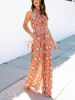 LA Angels Jumpsuit in Orange/ Rot