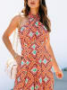LA Angels Jumpsuit in Orange/ Rot