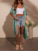 LA Angels Kimono w kolorze turkusowo-kremowym