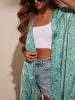 LA Angels Kimono w kolorze turkusowo-kremowym