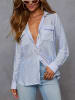 LA Angels Blouse lichtblauw/wit