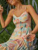 LA Angels Kleid in Mint/ Rosa