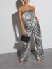 LA Angels Jumpsuit in Weiß/ Schwarz