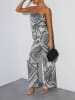 LA Angels Jumpsuit in Weiß/ Schwarz