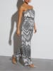 LA Angels Jumpsuit in Weiß/ Schwarz