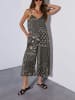 LA Angels Jumpsuit in Schwarz/ Creme