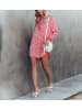 LA Angels Kleid in Rot/ Creme