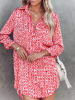 LA Angels Kleid in Rot/ Creme