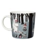 Moomin Kaffeetasse "Adventure Move" in Schwarz/ Grau - 300 ml
