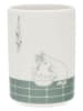 Moomin Kubek "Bathtime" w kolorze zielono-białym na szczotki do zębów - 10 cm