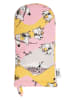 Moomin Ofenhandschuh "Family Time" in Rosa/ Gelb - (B)15 x (H)34 cm