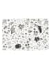 Moomin Tischset in Creme/ Schwarz - (L)33 x (B)45 cm