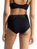 Sloggi Pełne figi high waist "Romance" w kolorze czarnym