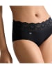 Sloggi Pełne figi high waist "Romance" w kolorze czarnym