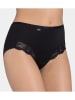 Sloggi Pełne figi high waist "Romance" w kolorze czarnym