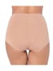 Sloggi Pełne figi high waist (3 pary) w kolorze beżowym