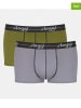 Sloggi 2-delige set: boxershorts groen/grijs