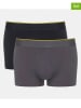 Sloggi 2er-Set: Boxershorts in Grau/ Schwarz
