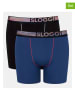 Sloggi 2er-Set: Boxershorts in Blau/ Schwarz
