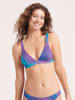 Sloggi Wende-Bikini-Oberteil in Lila/ Hellblau