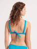 Sloggi Wende-Bikini-Oberteil in Lila/ Hellblau