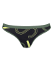 Sloggi Bikini-Hose in Grün/ Schwarz