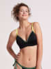 Sloggi Bikini-Oberteil in Schwarz/ Gelb