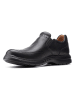 Clarks Leder-Slipper "Un Brawley" in Schwarz