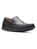 Clarks Leder-Mokassins "Ferius Creek" in Schwarz