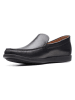 Clarks Leder-Mokassins "Ferius Creek" in Schwarz