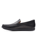 Clarks Leder-Mokassins "Ferius Creek" in Schwarz