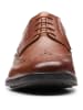 Clarks Skórzane trzewiki "Howard Wing" w kolorze brązowym
