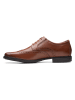 Clarks Leder-Schnürschuhe "Lea Howard" in Hellbraun