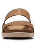 Clarks Leder-Pantoletten "Sunder Coast" in Hellbraun