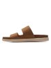 Clarks Leren slippers "Sunder Coast" lichtbruin