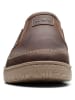 Clarks Leder-Slipper "Hodson" in Braun
