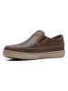 Clarks Leder-Slipper "Hodson" in Braun