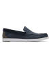 Clarks Skórzane mokasyny "Bratton" w kolorze granatowym
