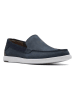 Clarks Leder-Mokassis "Bratton" in Dunkelblau