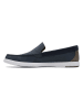 Clarks Leder-Mokassis "Bratton" in Dunkelblau