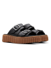 Clarks Leder-Pantoletten "Torhill" in Schwarz