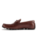 Clarks Skórzane mokasyny "Lea Oswick" w kolorze brązowym