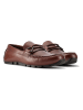 Clarks Leder-Mokassins "Lea Oswick" in Braun