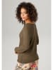 Aniston Pullover in Braun