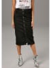 Aniston Jeansrock in Schwarz