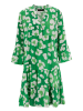Aniston Kleid in Grün/ Weiß