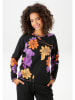 Aniston Sweatshirt in Schwarz/ Lila/ Orange