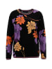 Aniston Sweatshirt in Schwarz/ Lila/ Orange