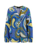 Aniston Bluse in Blau/ Oliv